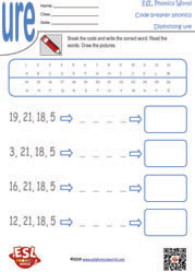 diphthong-ure-code-breaker-worksheet